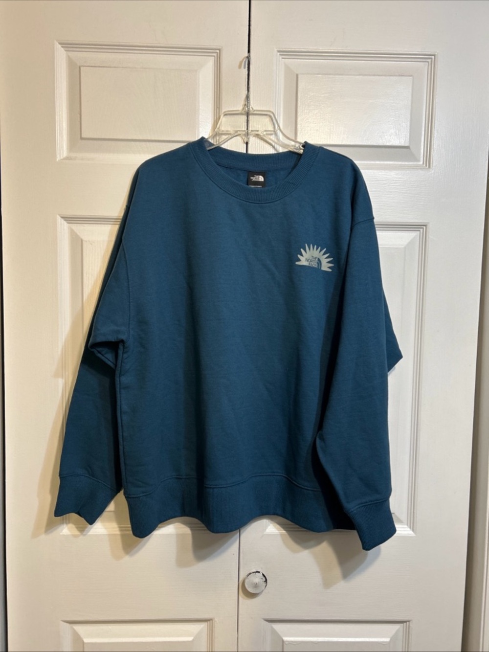 The North Face Women’s Pullover Sweatshirt Top Fleece Lined Size XXL  Dark Teal